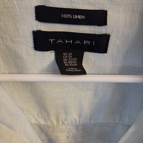 Tahari Linen Shirt - Picture 4 of 4